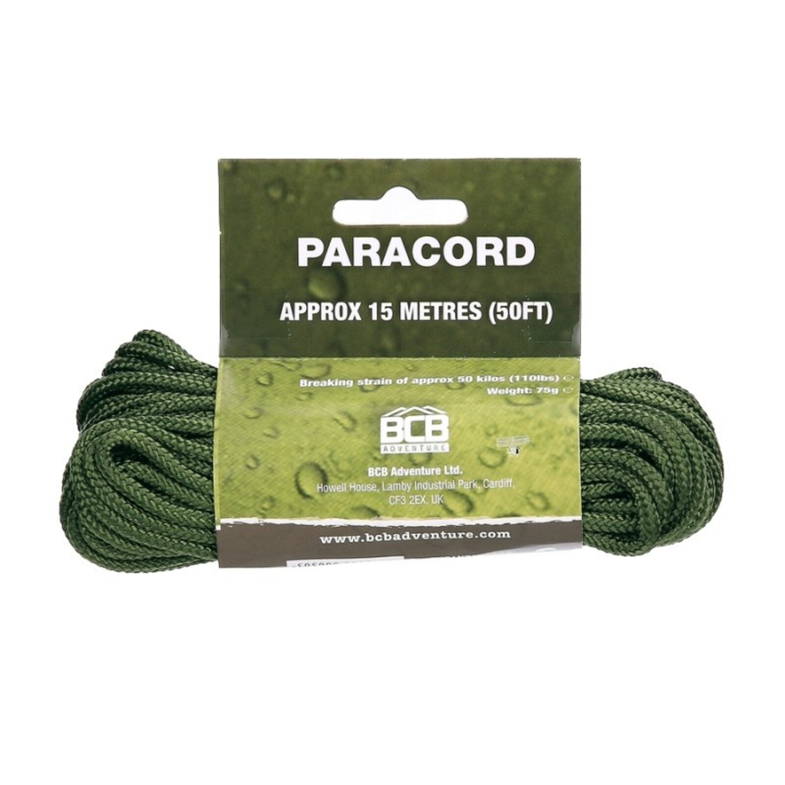BCB Paracord 15m Groen