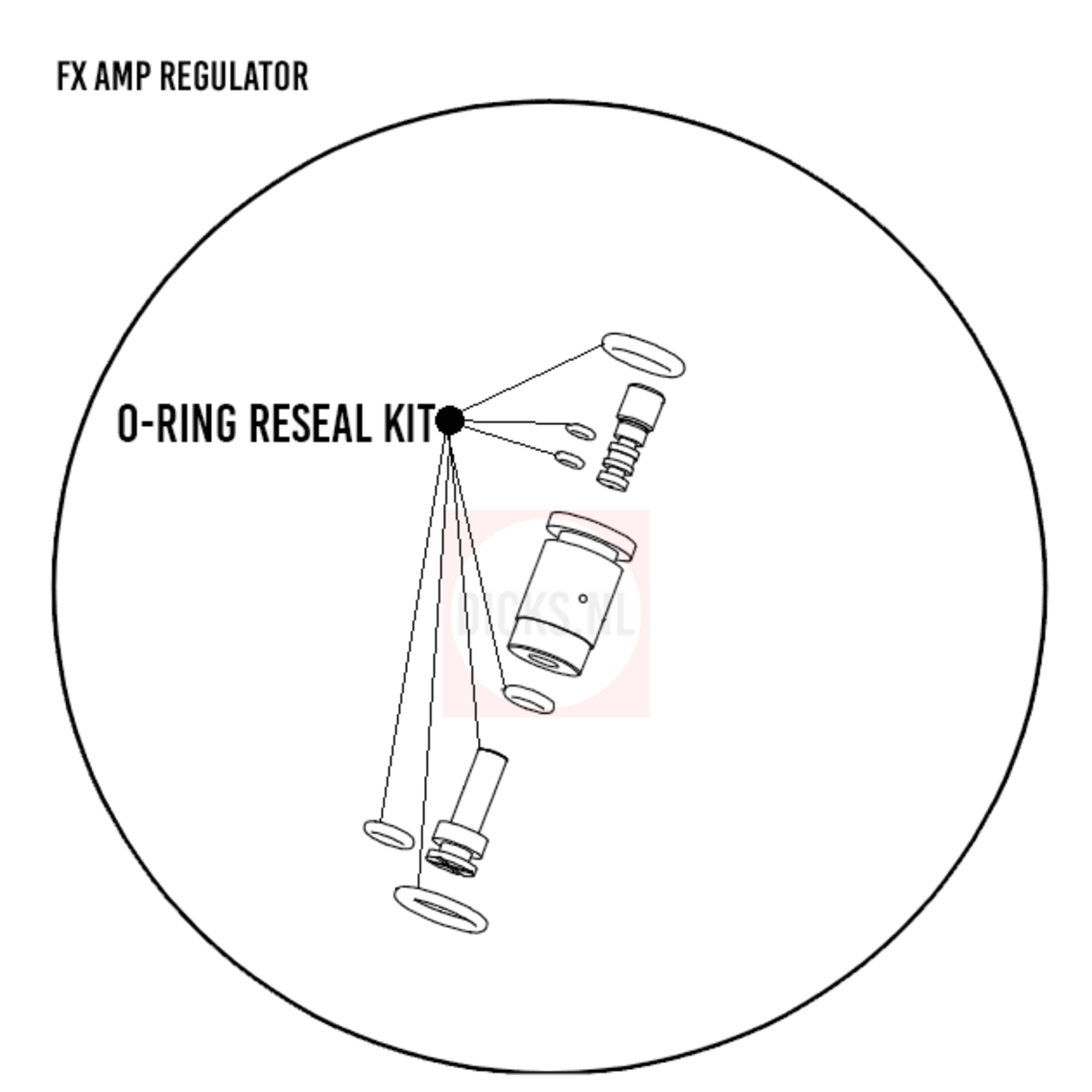 FX Airguns FX AMP Regulator reseal kit