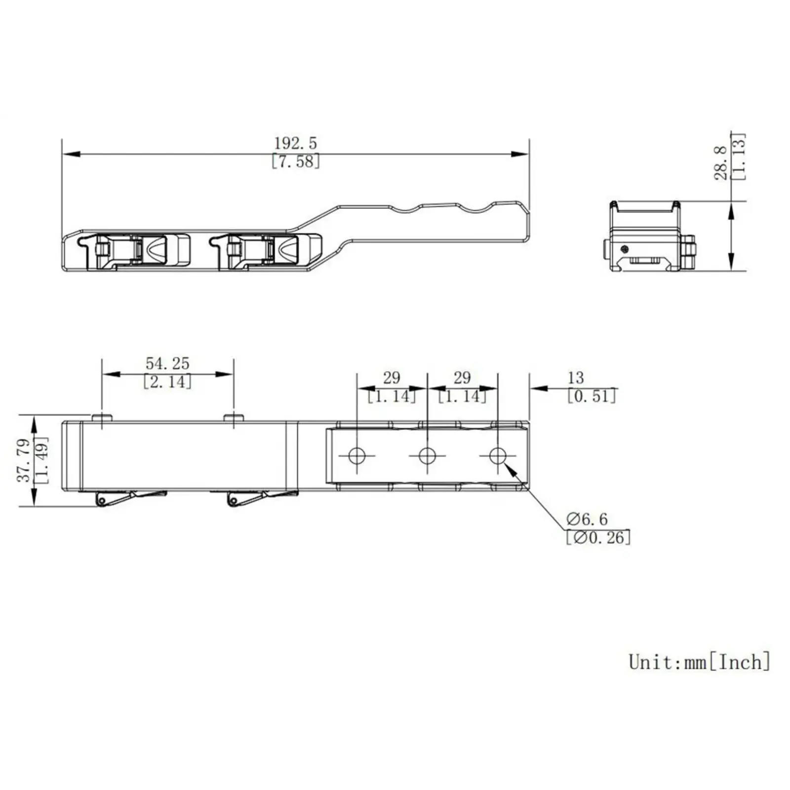 HIKMICRO Hikmicro Thunder/Panther/Cheetah Picatinny/weaver QR snelspanmontage