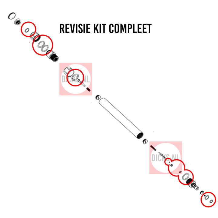 Revisie kit Drukbuis Hatsan BT65/Galatian