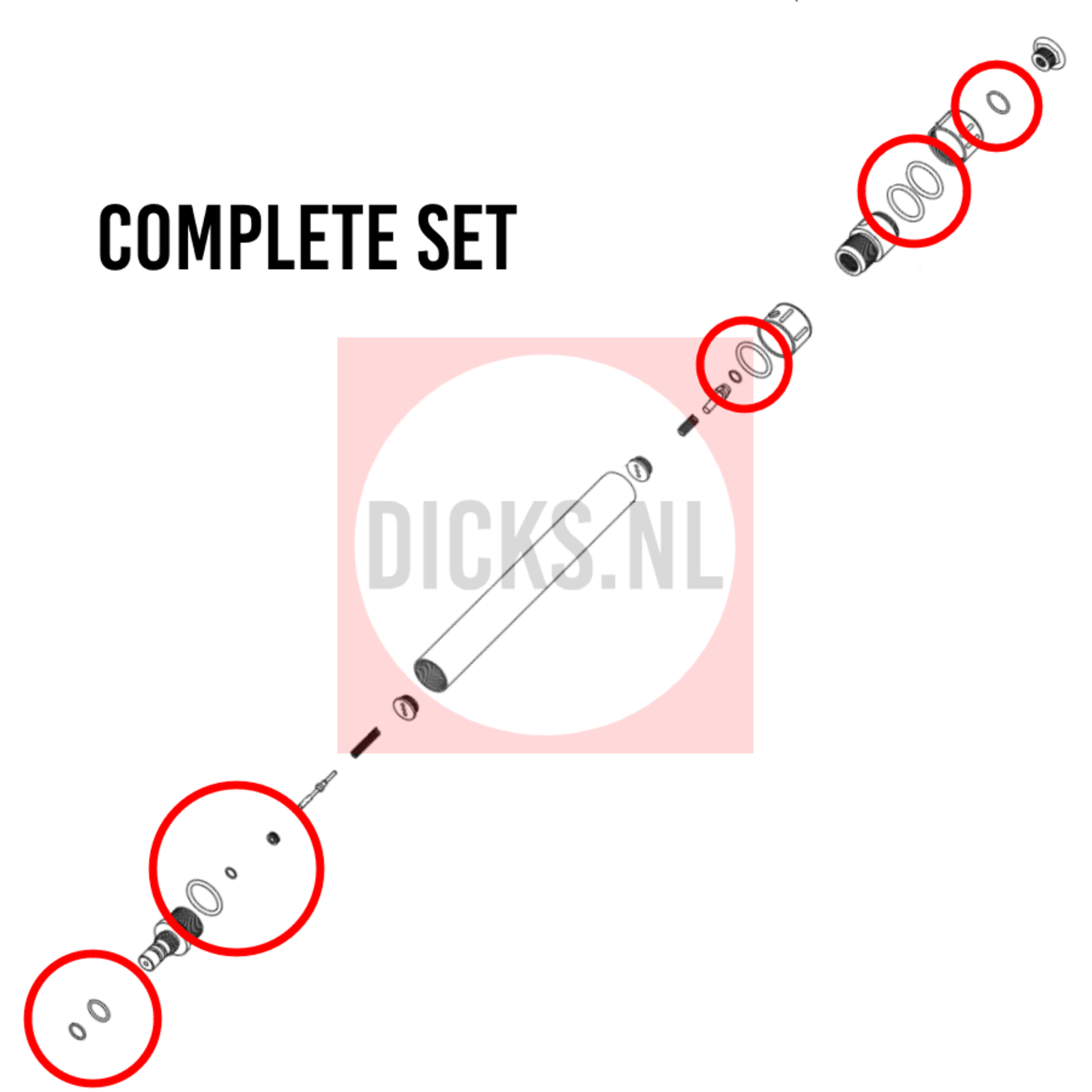 Airgunseurope Hatsan Galatian Auto/Invader Auto Cilinder revisie kit