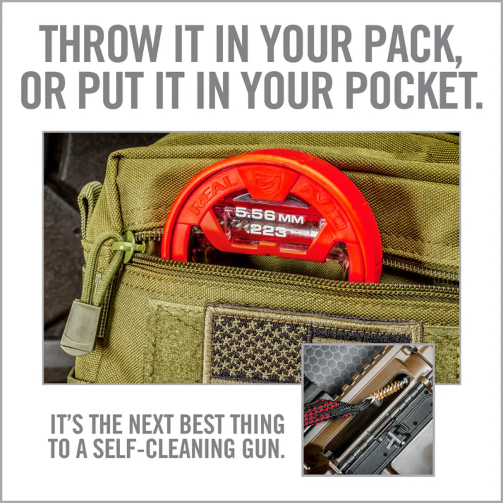 Real Avid Real Avid Bore Boss Pull-through barrel cleaner