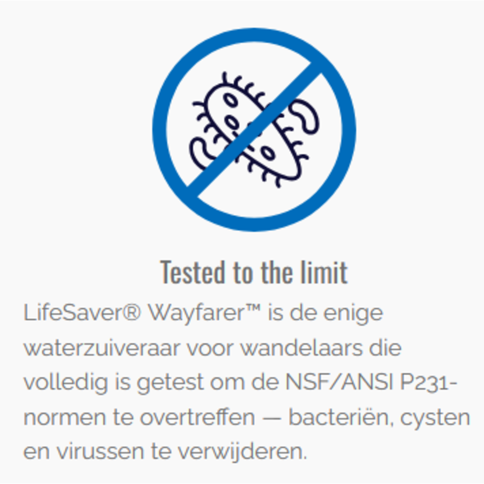 Lifesaver Vervangend waterfilter voor Lifesaver Wayfarer
