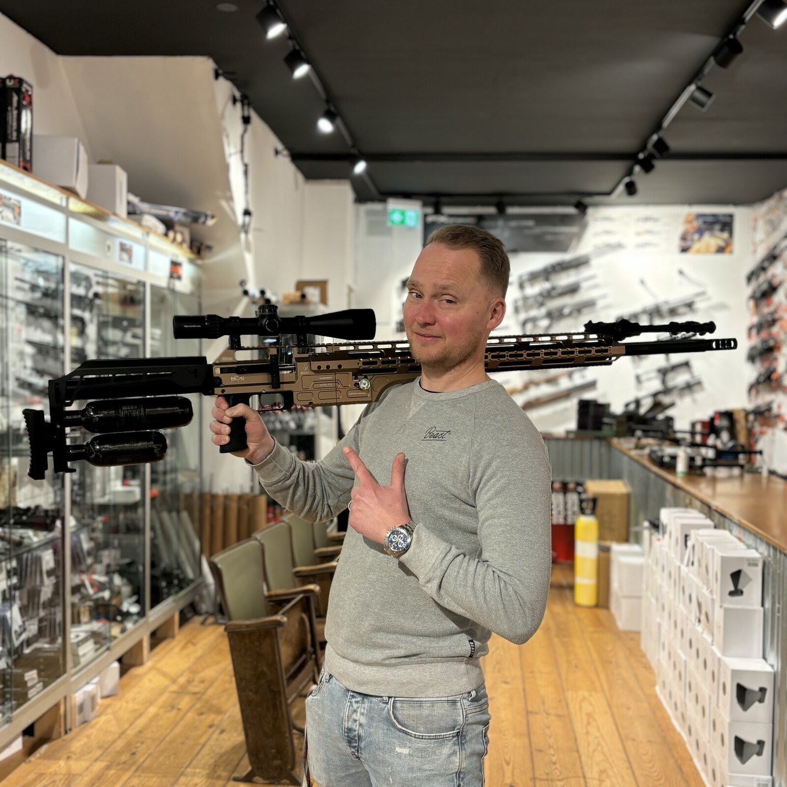 BinTac BinTac MCAR | Multi Caliber Air Rifle | .45 (11.6mm)