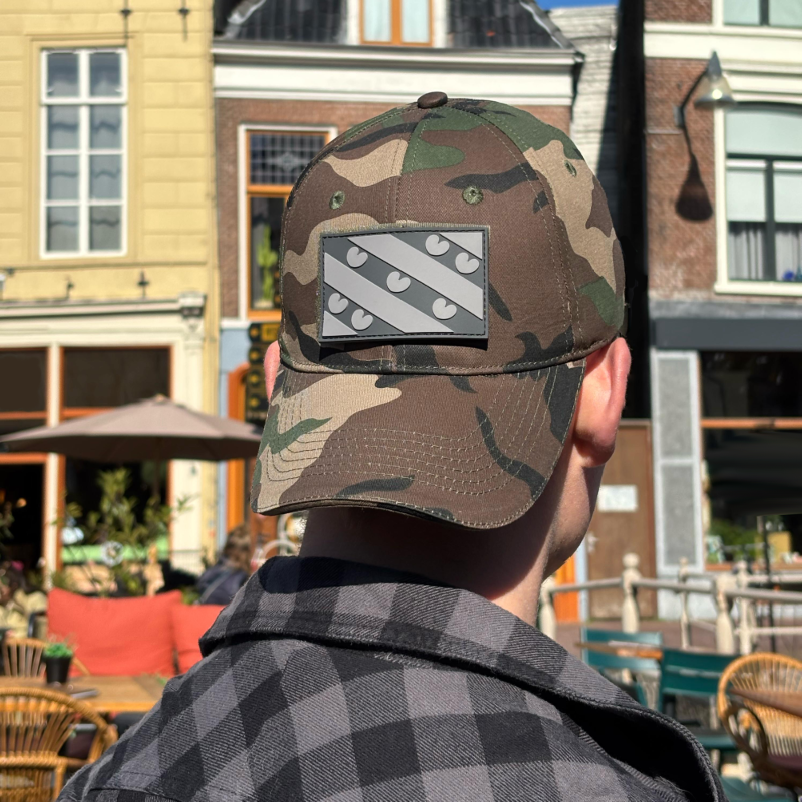 Dicks.nl Patch Friese vlag Grijs 50x80