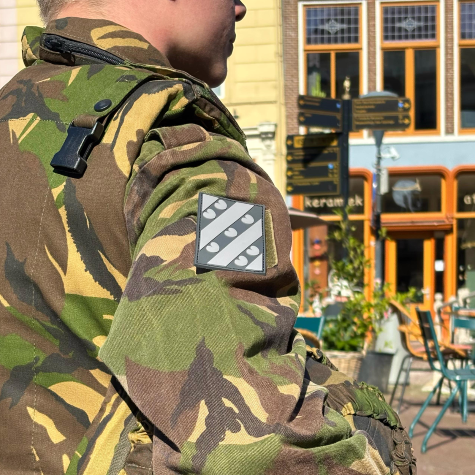 Dicks.nl Patch Friese vlag Grijs 50x80