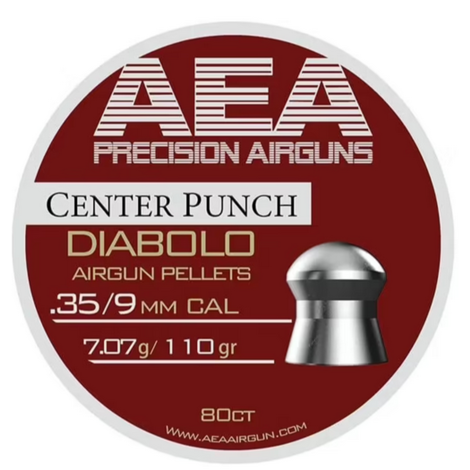 AEA AEA Center Punch Pellets 9mm (.35) | 110 grains