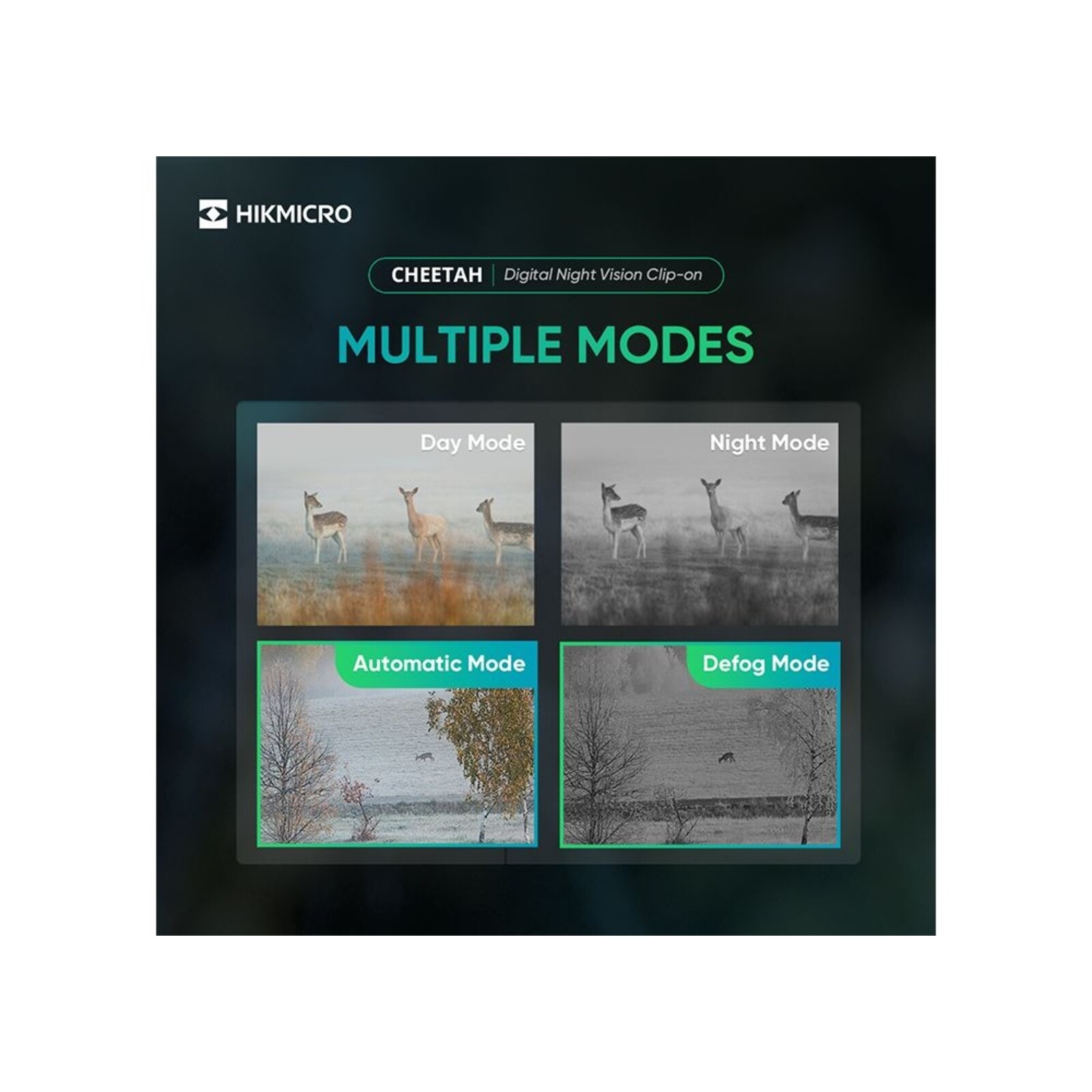 HIKMICRO Nachtzicht voorzetkijker Hikmicro Cheetah 940nm Zonder draadkruis