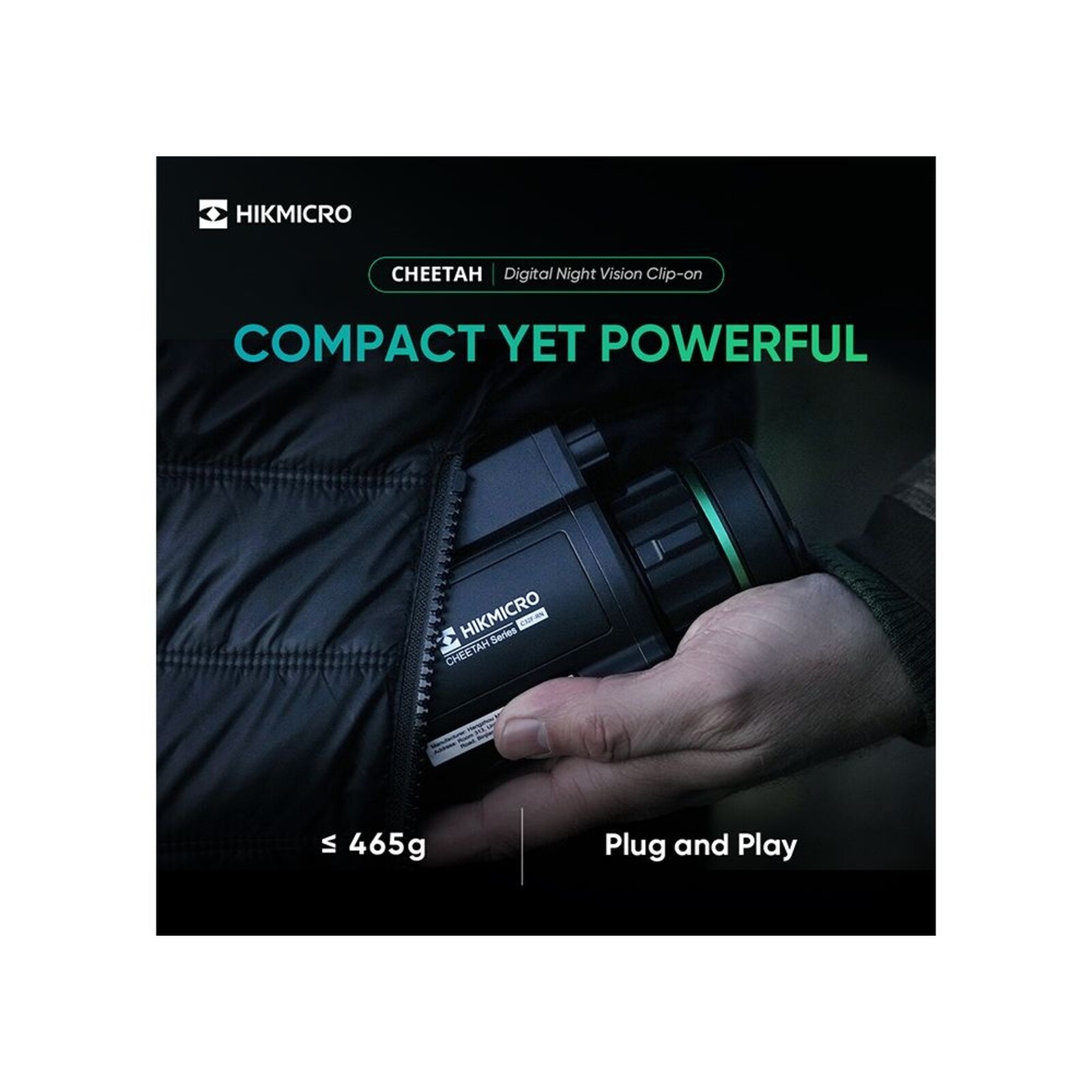 HIKMICRO Nachtzicht voorzetkijker Hikmicro Cheetah 940nm Zonder draadkruis