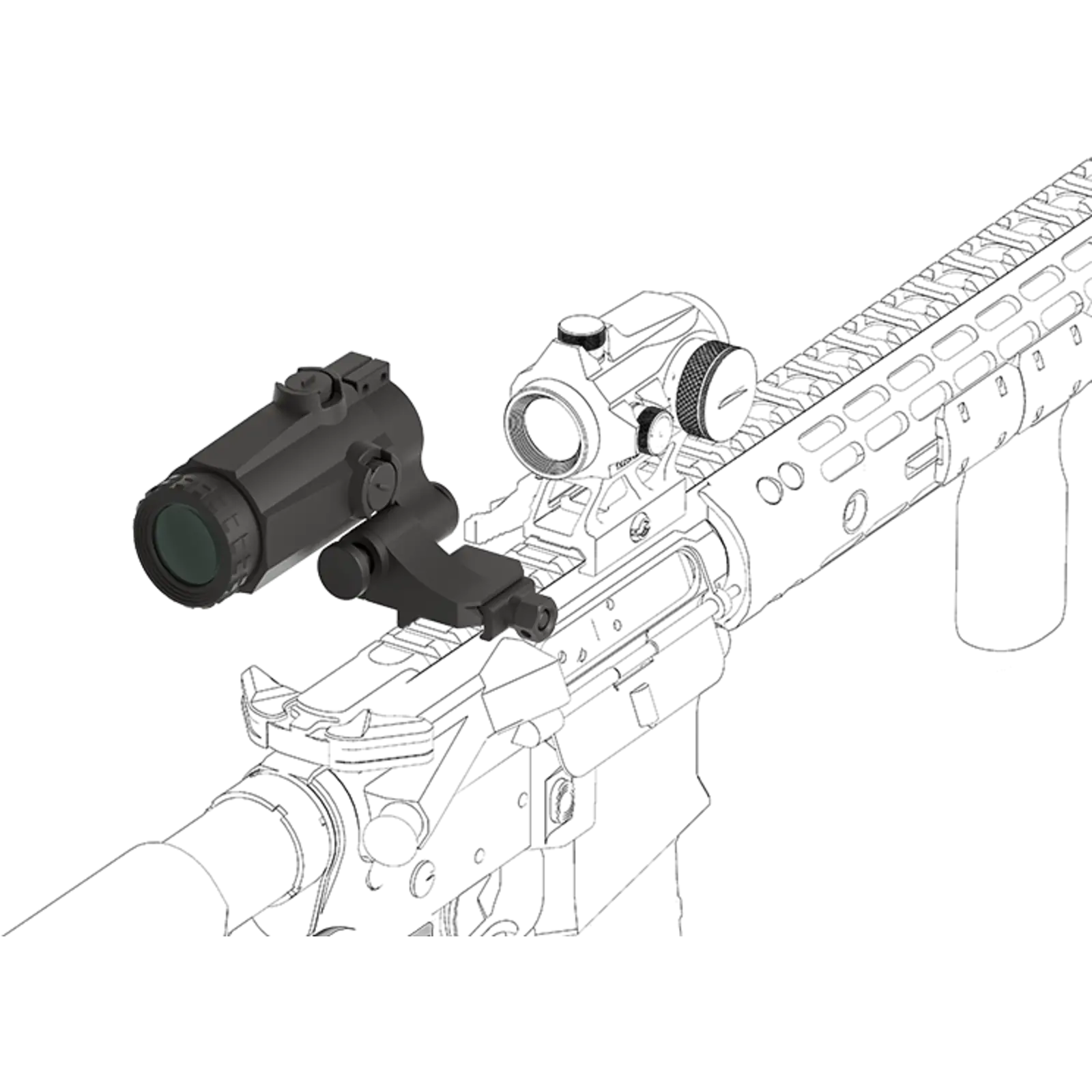 Vector Optics Voorzet vergroter Vector Optics Maverick Gen III 3x