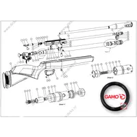 Airgunseurope Reseal kit Gamo Coyote/HPA Tactical/GX40/G250, BSA Buccaneer, et. al.