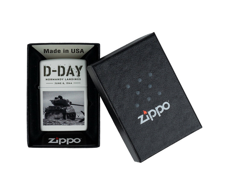 Zippo aansteker | D-Day Sherman tank - Dicks Dumpstore