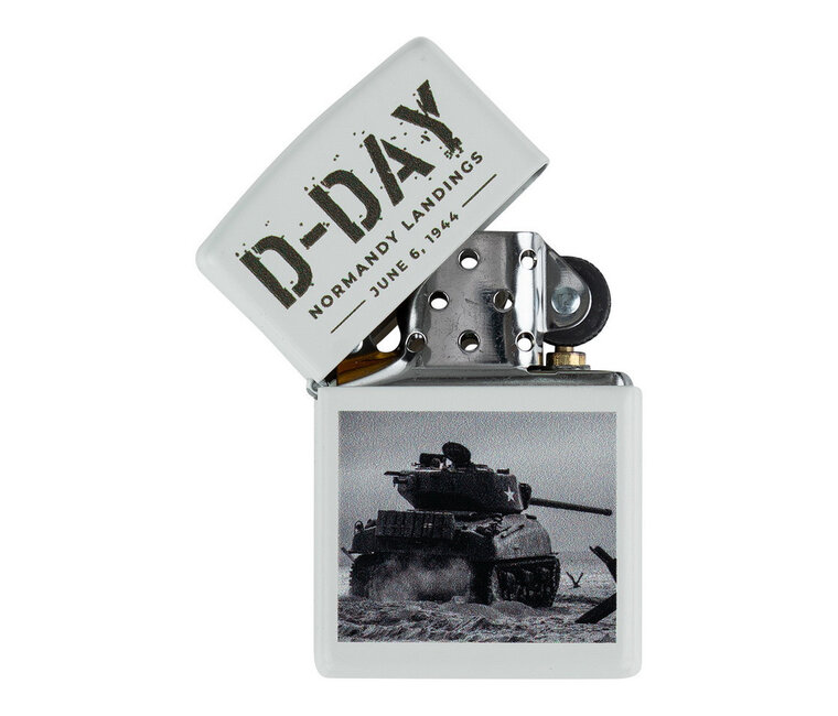 Zippo aansteker | D-Day Sherman tank - Dicks Dumpstore