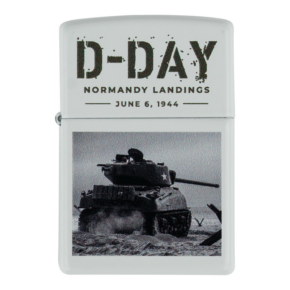 Zippo aansteker | D-Day Sherman tank - Dicks Dumpstore