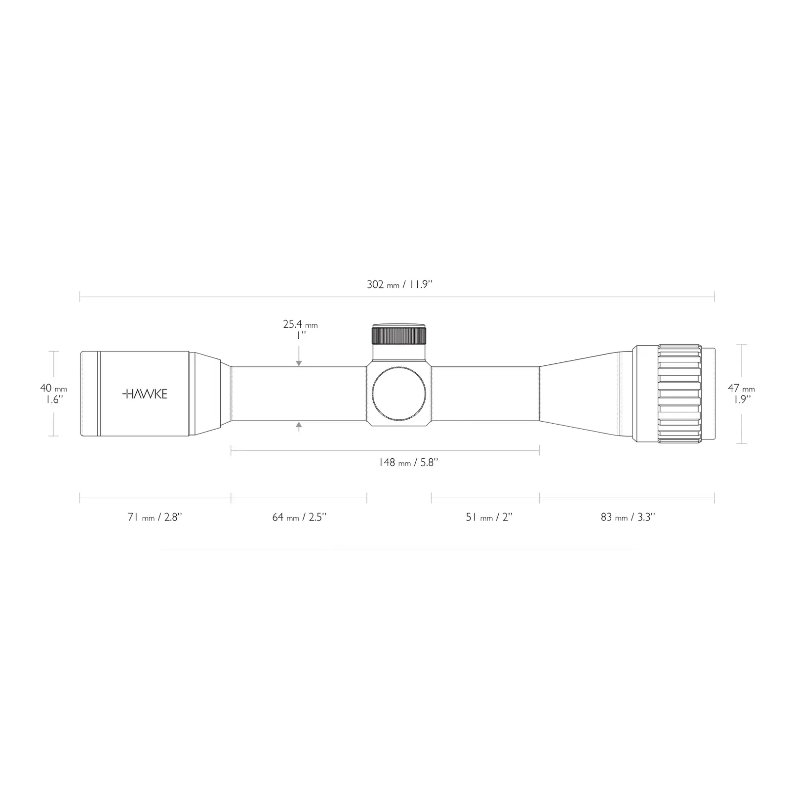 Hawke Vantage 4x32 AO Richtkijker