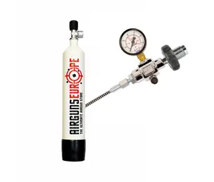 Airgunseurope Persluchtfles + Vulset & Manometer | 300 bar | 3 Liter