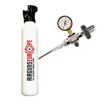 Airgunseurope Persluchtfles Vulset & Manometer | 300 Bar | 10 liter