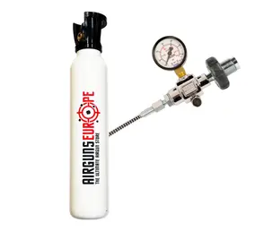 Airgunseurope Persluchtfles Vulset & Manometer | 300 Bar | 10 liter