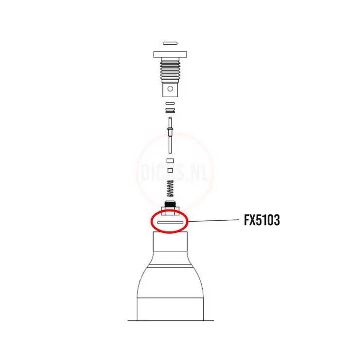 FX5103 FX Bottle internal seal