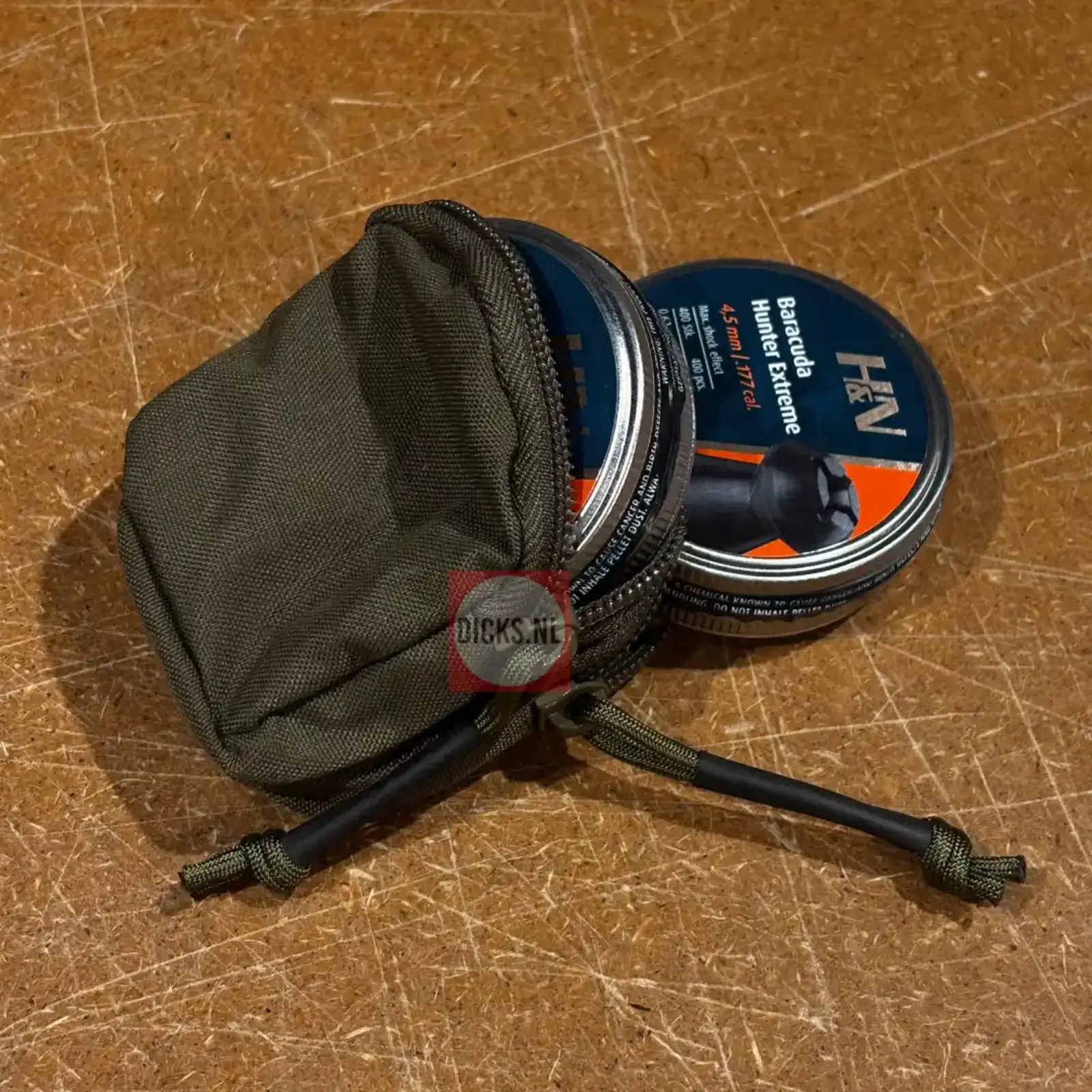 Airgunseurope Double Magazine/pellet pouch met belt loop | 80mm Ø