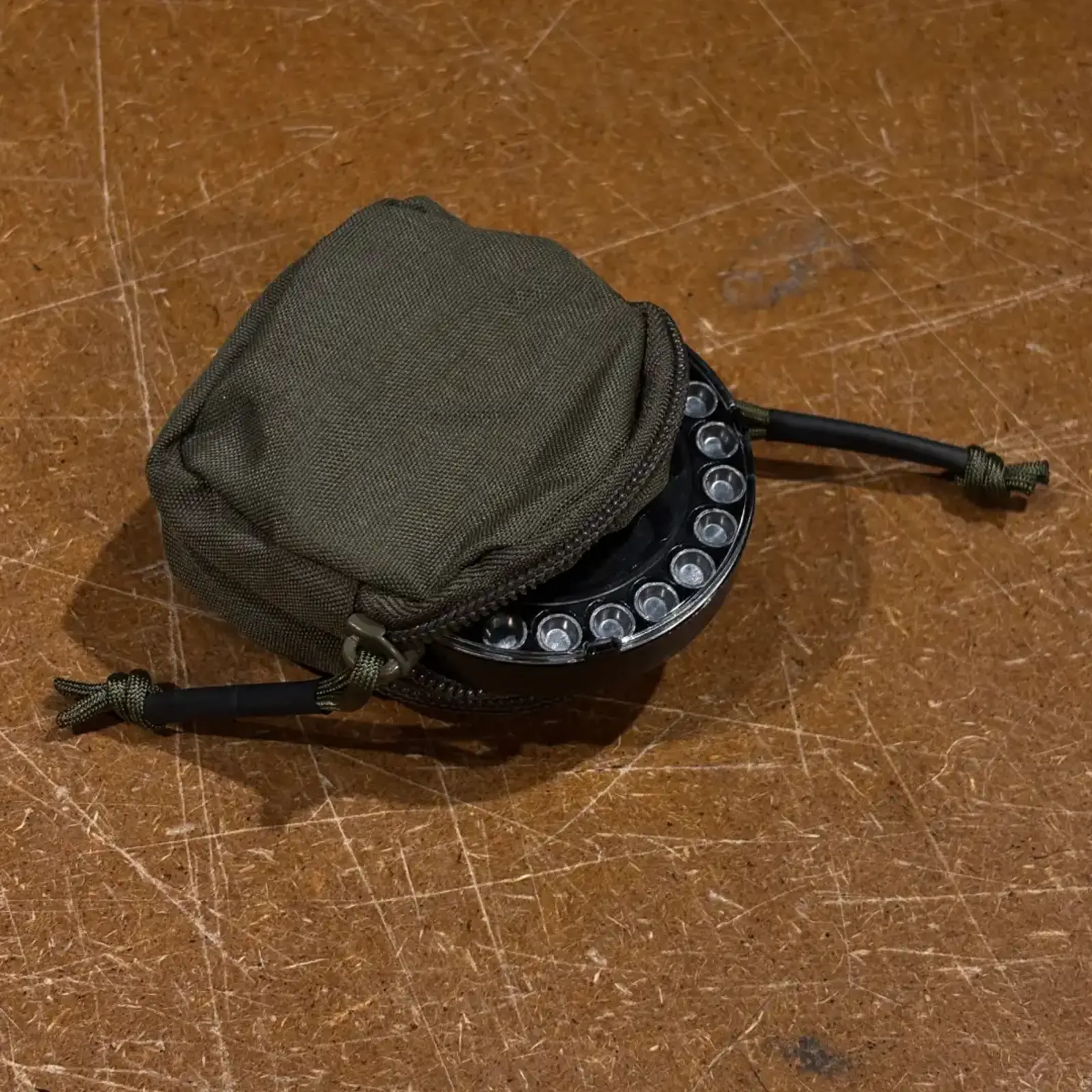 Airgunseurope Double Magazine/pellet pouch met belt loop | 80mm Ø