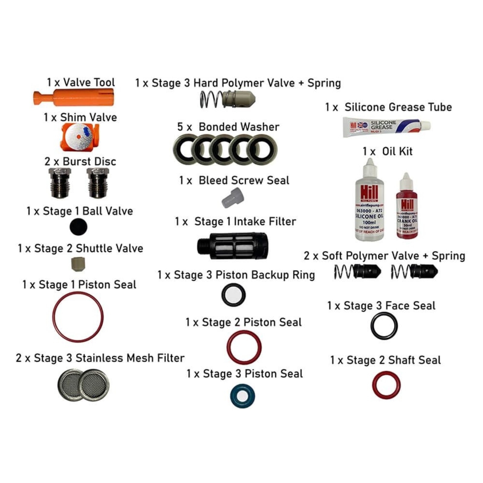 Hill Servicekit Hill Compressor | 100 uur