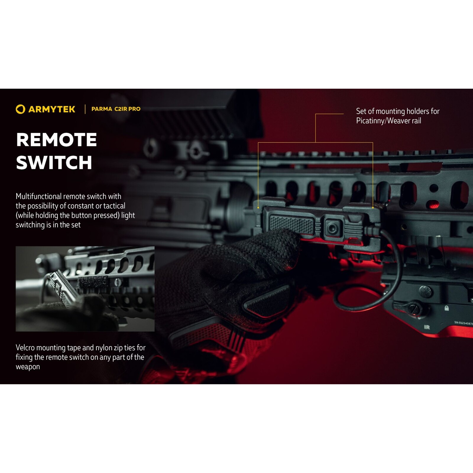 Armytek Parma C2IR Pro | Wit licht + 940 IR