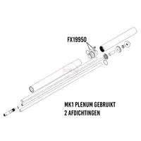 FX Airguns FX19950 FX Dynamic plenum end interne o-ring