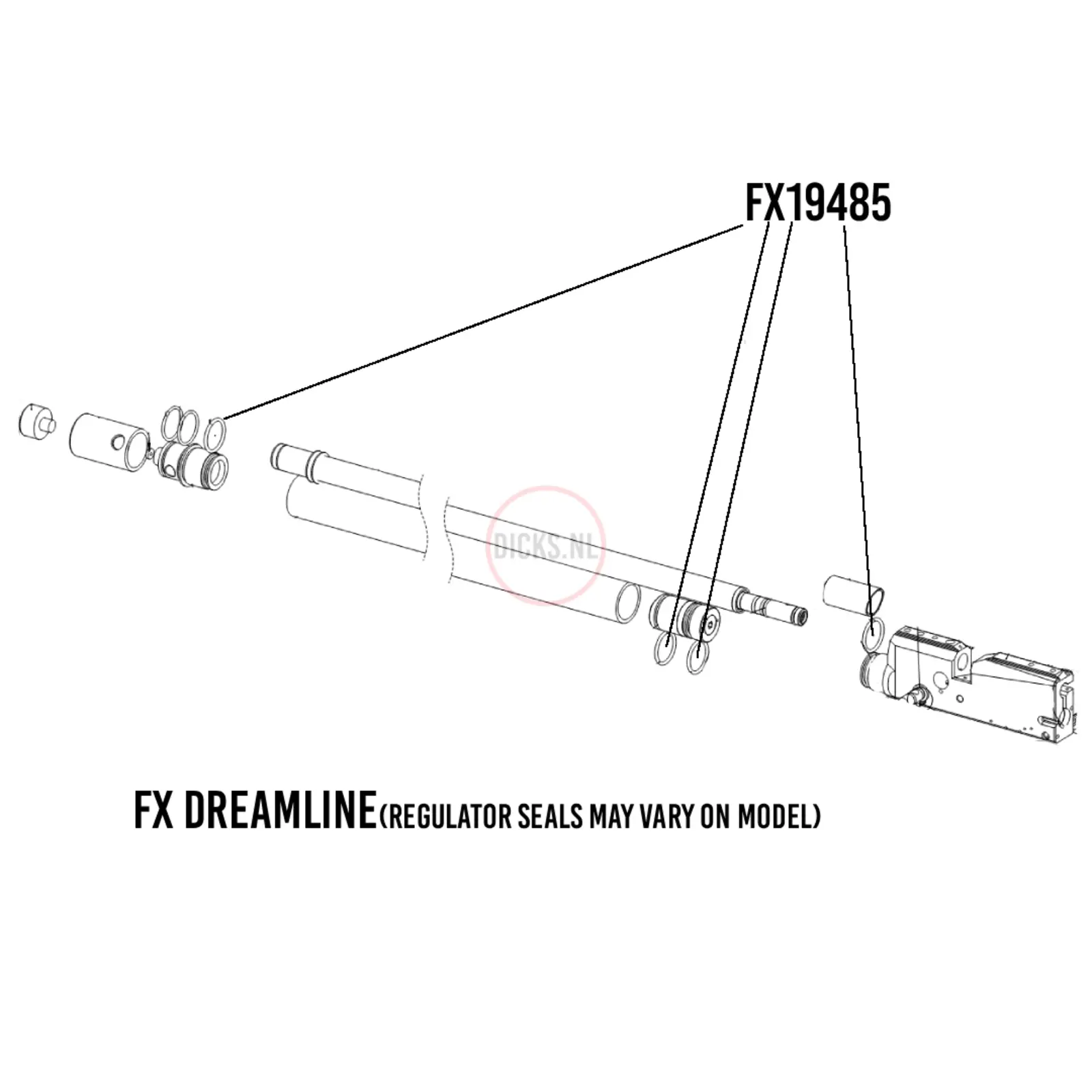 FX Airguns FX19485 Air tube seal