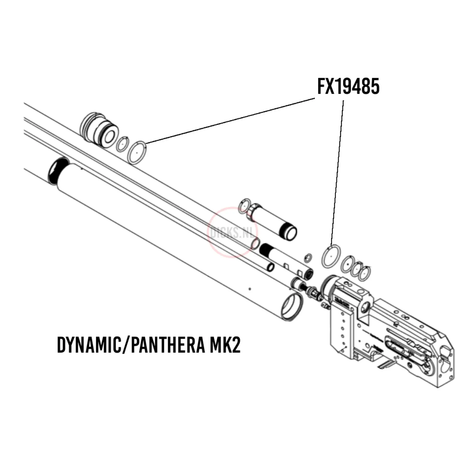FX Airguns FX19485 Air tube seal