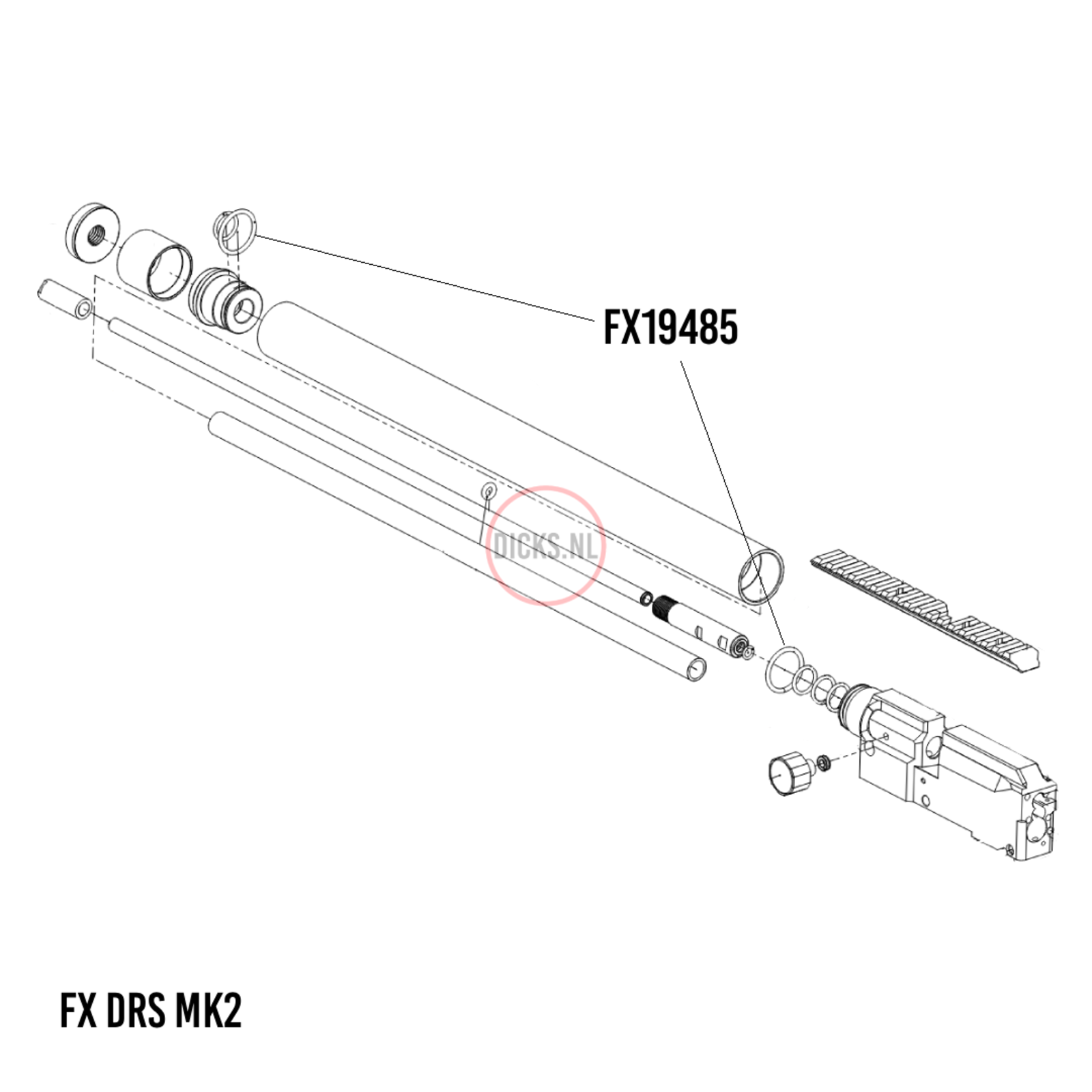 FX Airguns FX19485 Air tube seal
