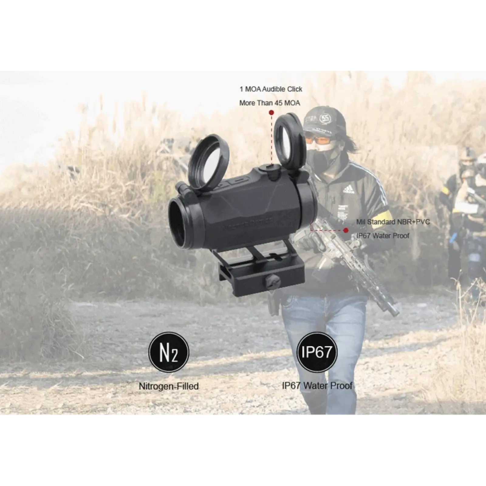 Vector Optics Maverick IV Mini Red Dot 1x20