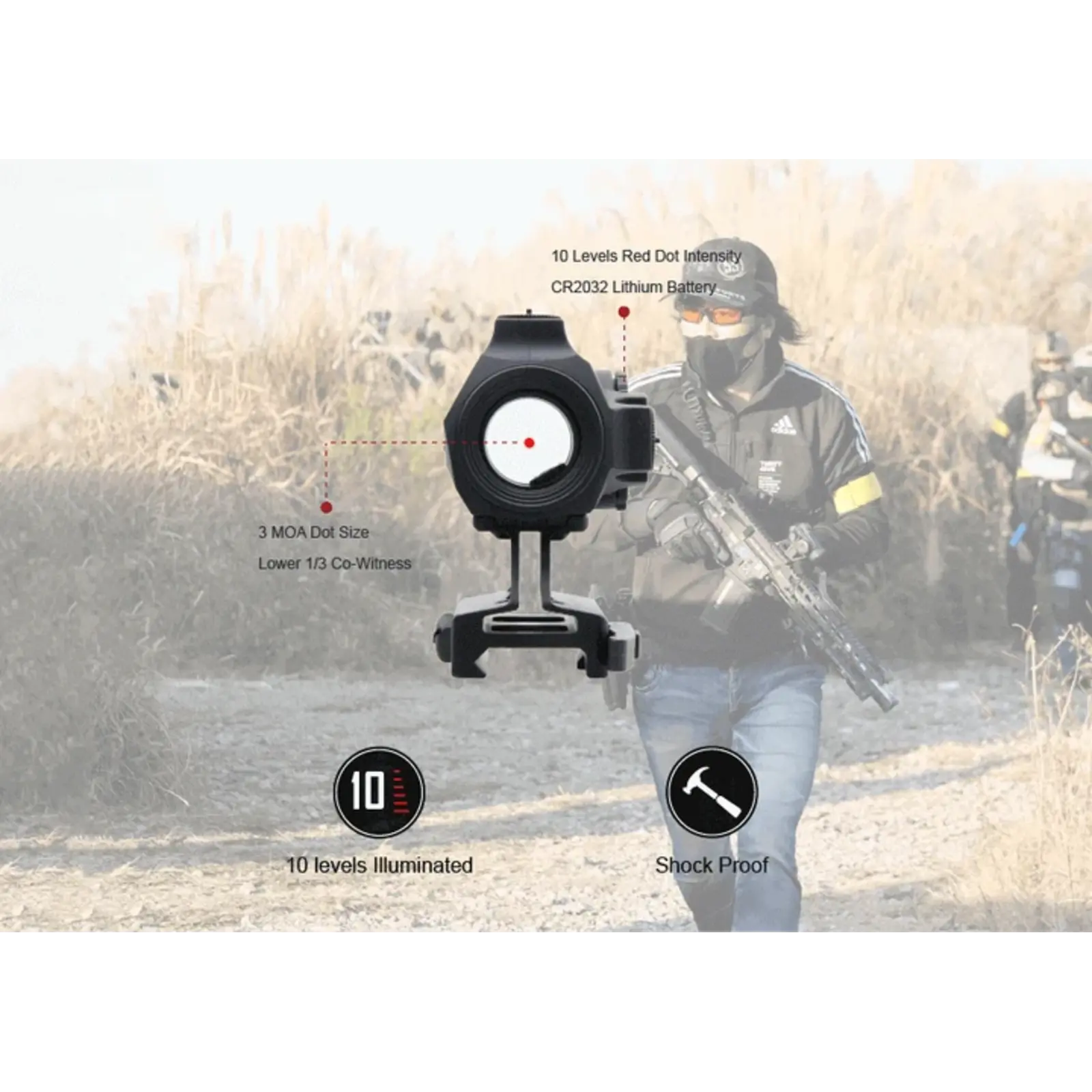 Vector Optics Maverick IV Mini Red Dot 1x20