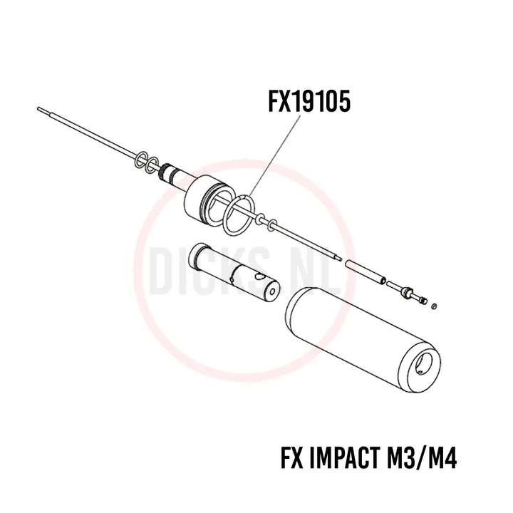 FX19105 Power plenum valvetube-end O-ring