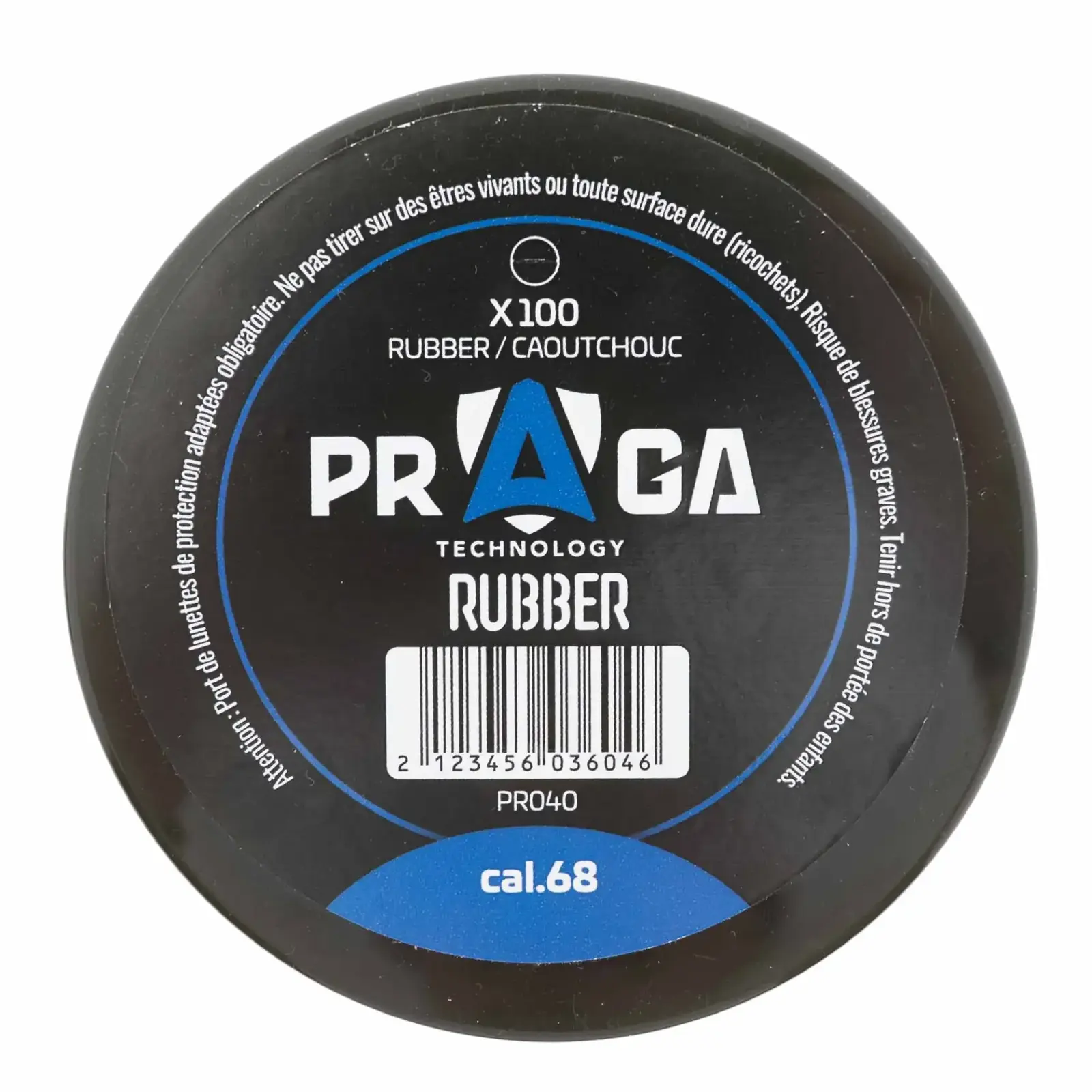 PRAGA Defense Rubber Balls | .68 cal | 100 stuks