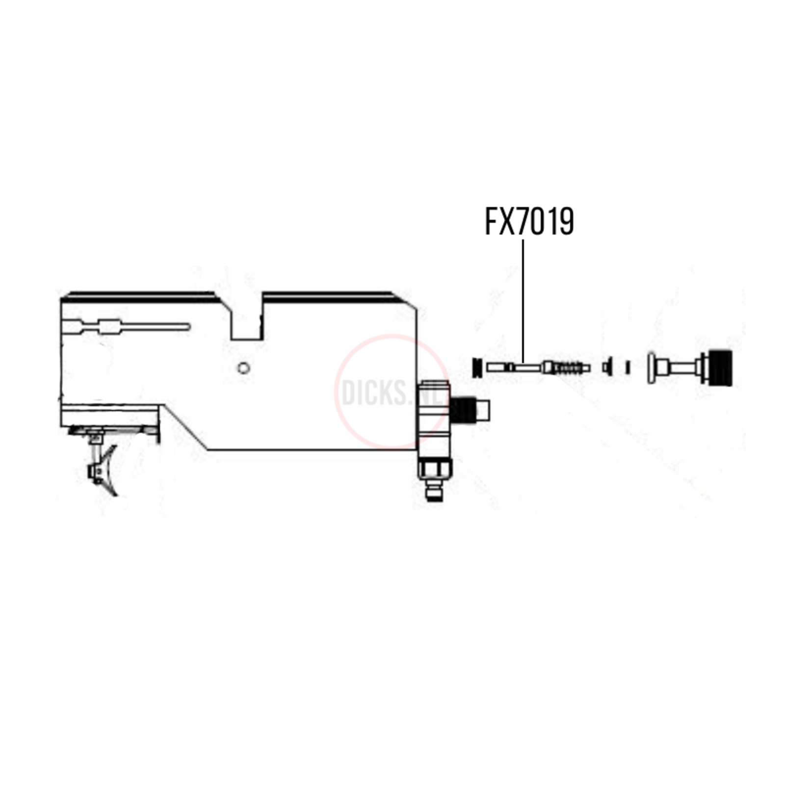 FX Airguns FX7019 Valve pin SHP v7 Complete