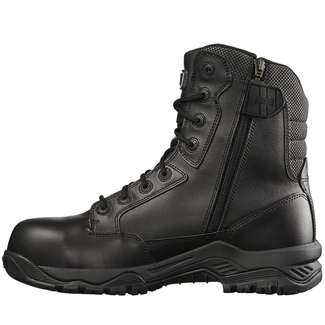 Strike Force 8.0 Waterproof Side-Zip Composite Toe & Plate Uniform Safety Boot