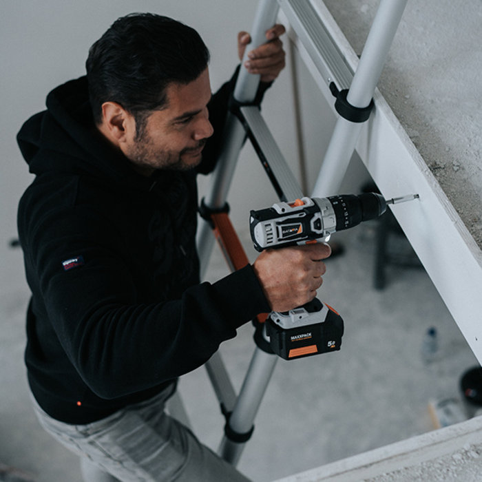 Batavia Klopboormachine op Accu 18 Volt | Incl. 2 accu's, lader & opbergkoffer