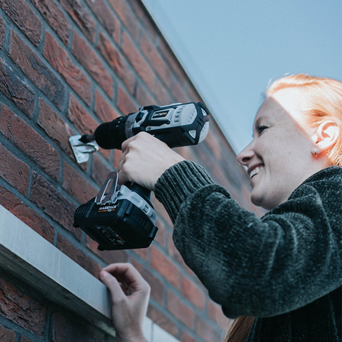 Batavia Klopboormachine op Accu 18 Volt | Incl. 2 accu's, lader & opbergkoffer