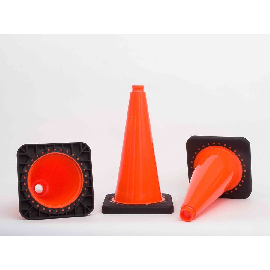 Verkeerspion 50 cm oranje met verzwaarde voet TSS™ series Verkeerspion 50 cm oranje met verzwaarde voet