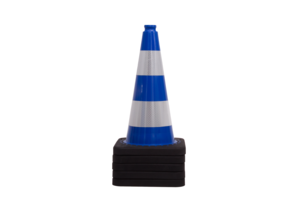 Verkeerskegel blauw 50 cm met 2 reflectiebanden klasse 2 TSS™ series Verkeerskegel blauw 50 cm met 2 reflectiebanden klasse 2