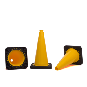 Verkeerskegel geel 50 cm met verzwaarde voet TSS™ series Verkeerskegel geel 50 cm met verzwaarde voet
