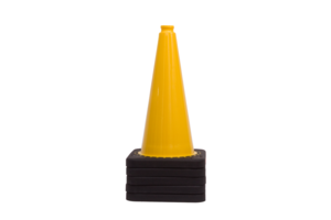 Verkeerskegel geel 50 cm met verzwaarde voet TSS™ series Verkeerskegel geel 50 cm met verzwaarde voet