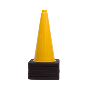 Verkeerskegel geel 50 cm met verzwaarde voet TSS™ series Verkeerskegel geel 50 cm met verzwaarde voet