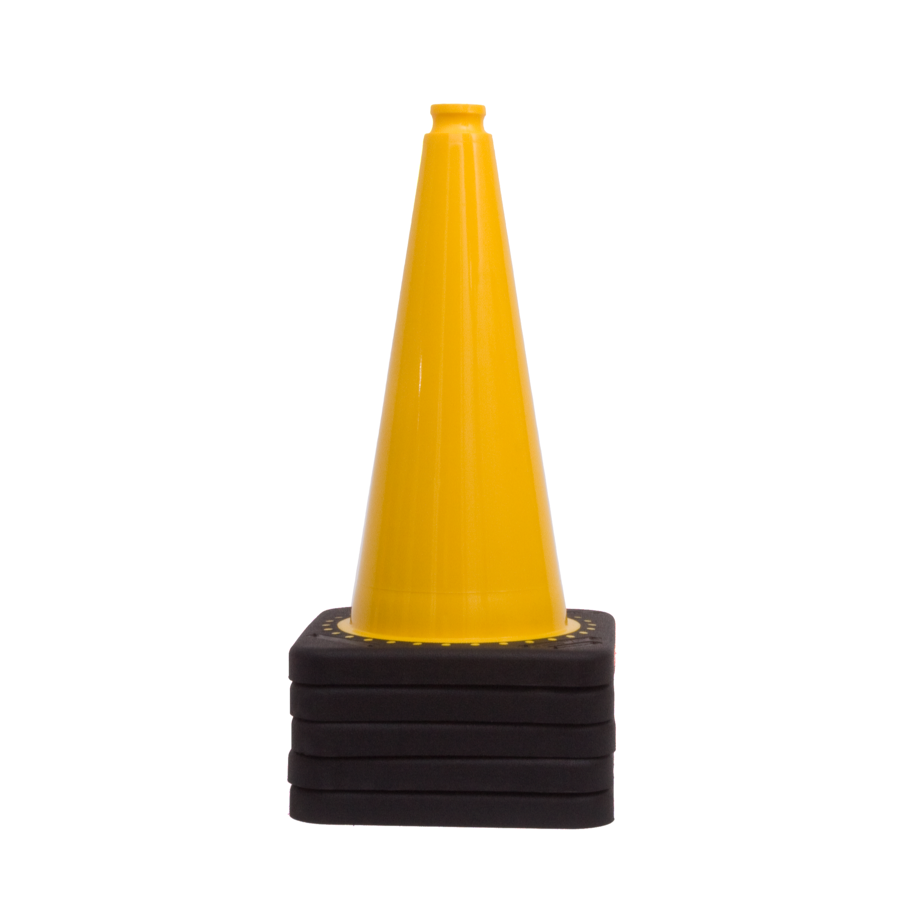 TSS™ series Traffic Cone yellow 50 cm with weighted base