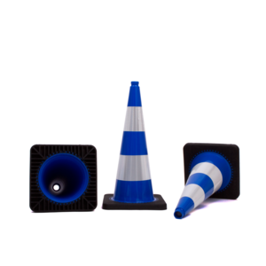 TSS™ series Traffic Cone 75 cm blue with 2 reflective tapes class 2