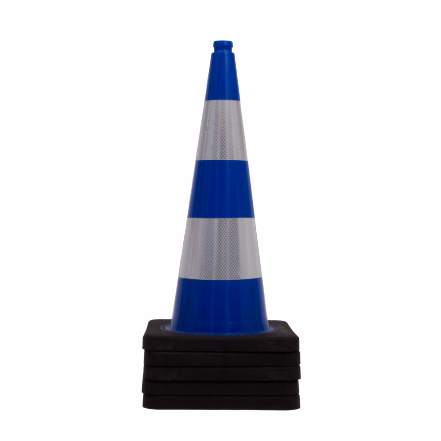 Traffic Cone 75 cm blue with 2 reflective tapes class 2 TSS™ series Traffic Cone 75 cm blue with 2 reflective tapes class 2