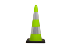 Traffic cone 75cm fluor green with 2 retroreflective tapes class 2 TSS™ series Traffic cone 75cm fluor green with 2 retroreflective tapes class 2