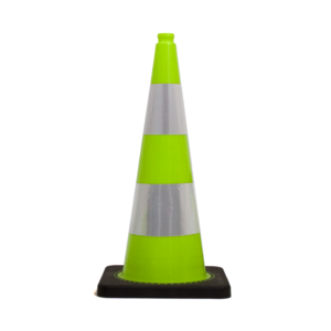 Verkeerskegel fluor groen 75 cm met 2 reflectiebanden klasse 2 TSS™ series Verkeerskegel fluor groen 75 cm met 2 reflectiebanden klasse 2