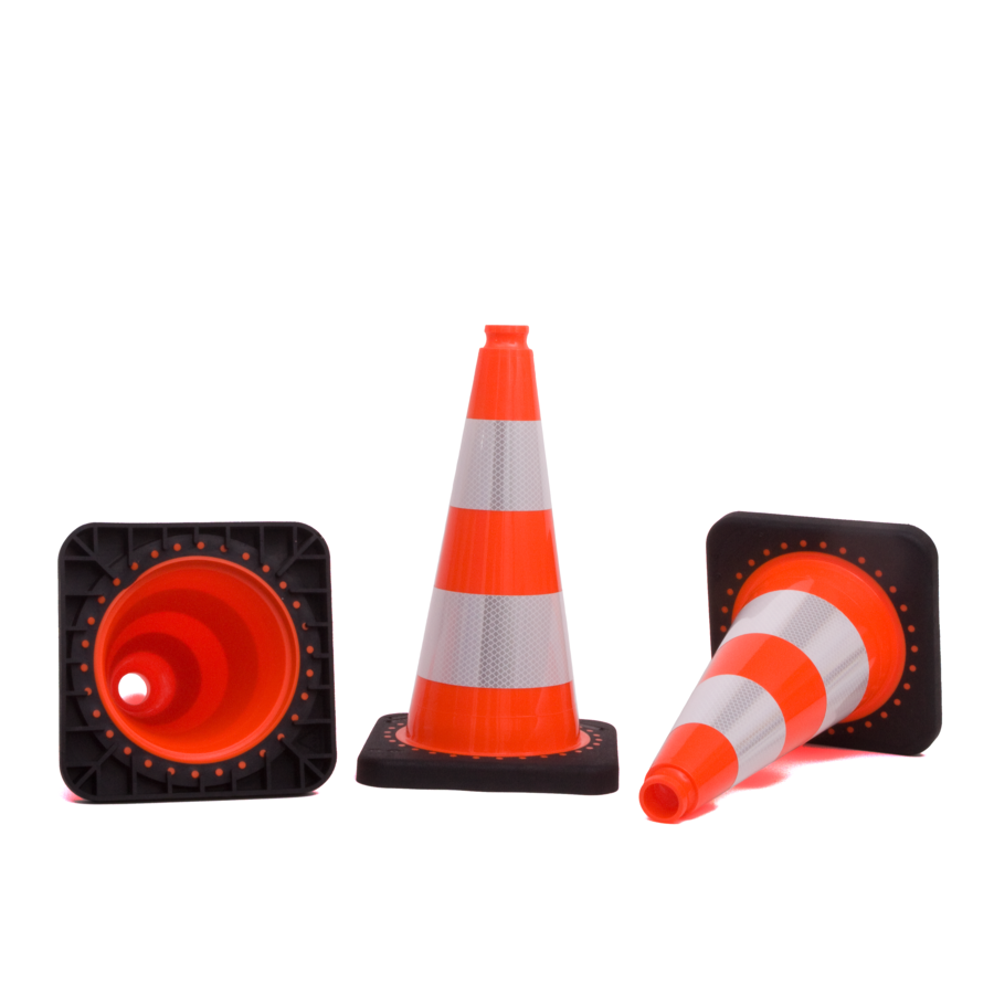 TSS™ series Traffic cone 500 mm with 2 reflective sheets class 2